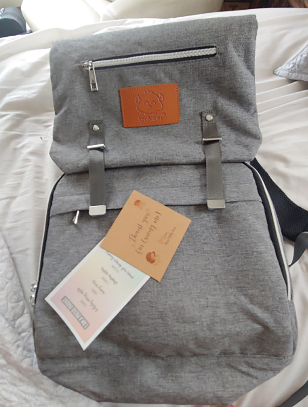 Customer photo review of Explorer Diaper Backpack (40% Off NOW!)