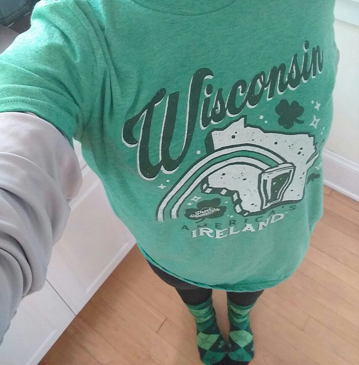 Customer photo review of “Wisconsin America's Ireland” T-Shirt