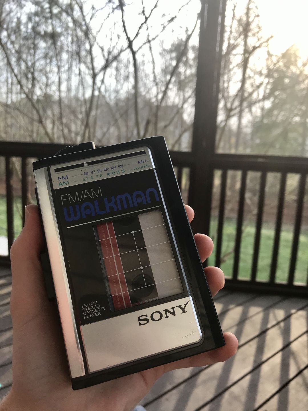 Customer photo review of Sony Walkman WM-F31/F41 AM/FM Portable Cassette Player