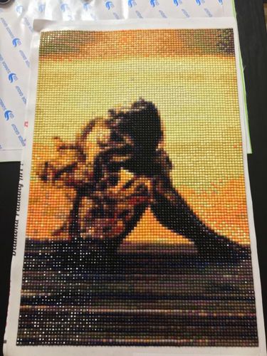 Customer photo review of Diamond Painting - Nachdenklich