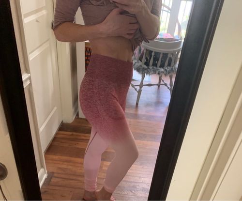 Customer photo review of Justina's Seamless High Waist