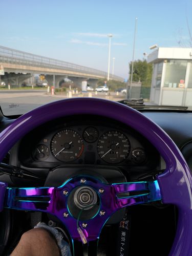 Customer photo review of 350mm 14" Neo Steering Wheel - Purple