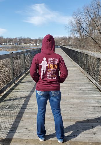 Customer photo review of Run Free Womens Hoodie
