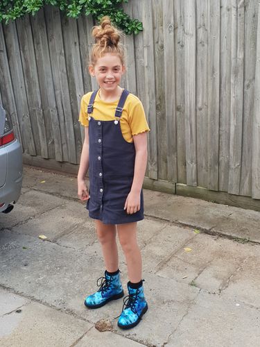 Customer photo review of Galaxy Dragonfly Handcrafted Boots