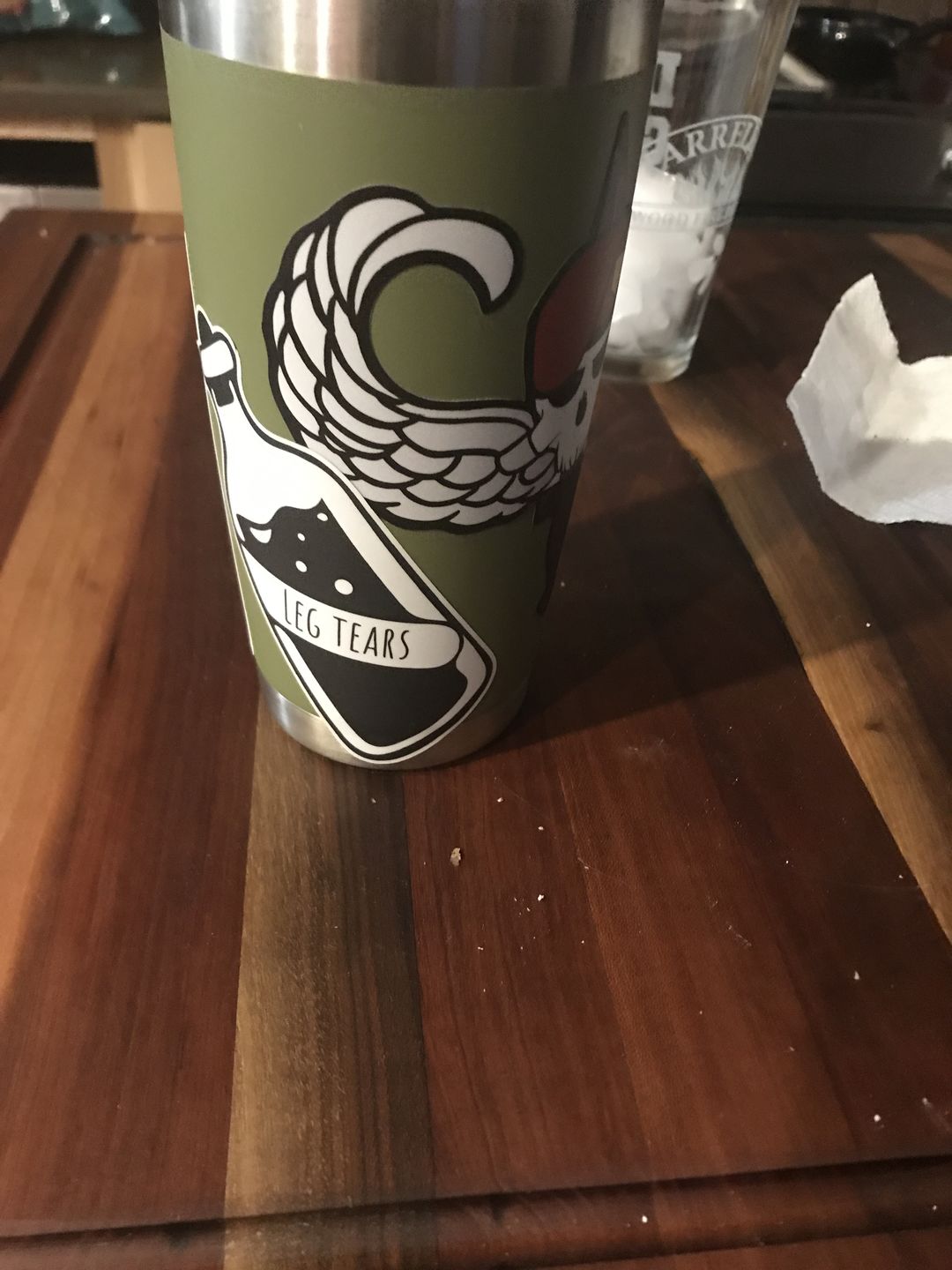 Customer photo review of Leg Tears Sticker