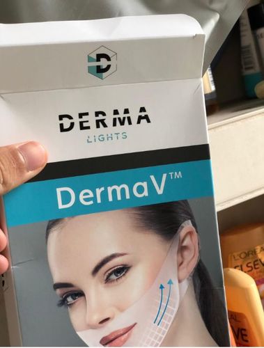 Customer photo review of DermaV™  |  Masque amincissant pour ovale du visage