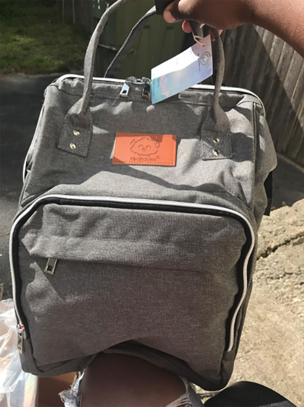 Customer photo review of Original Diaper Backpack