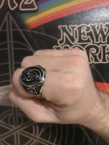 Customer photo review of DEATH SIGNET RING