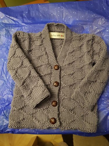 Customer photo review of Baby Mystery Knitting Box