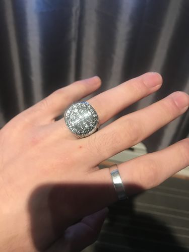 Customer photo review of SAINT BENEDICT RING