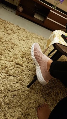 Customer photo review of Womens Breathable Mesh Sneakers
