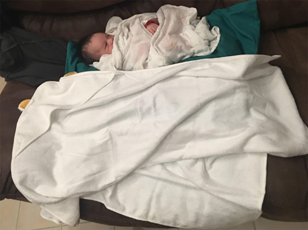 Customer photo review of Baby Hooded Towel