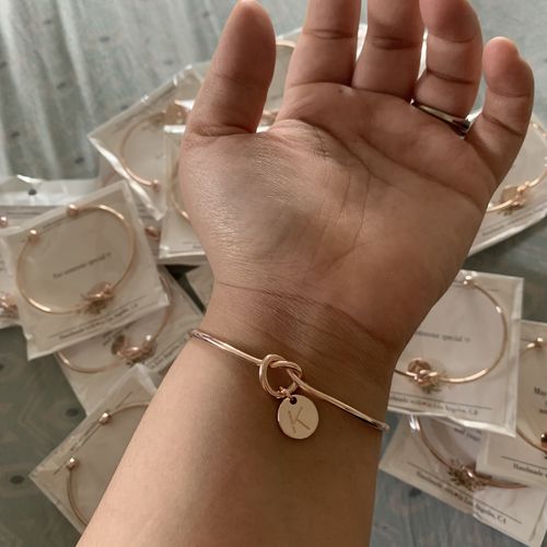 Customer photo review of AC Initial in Knot Bracelet
