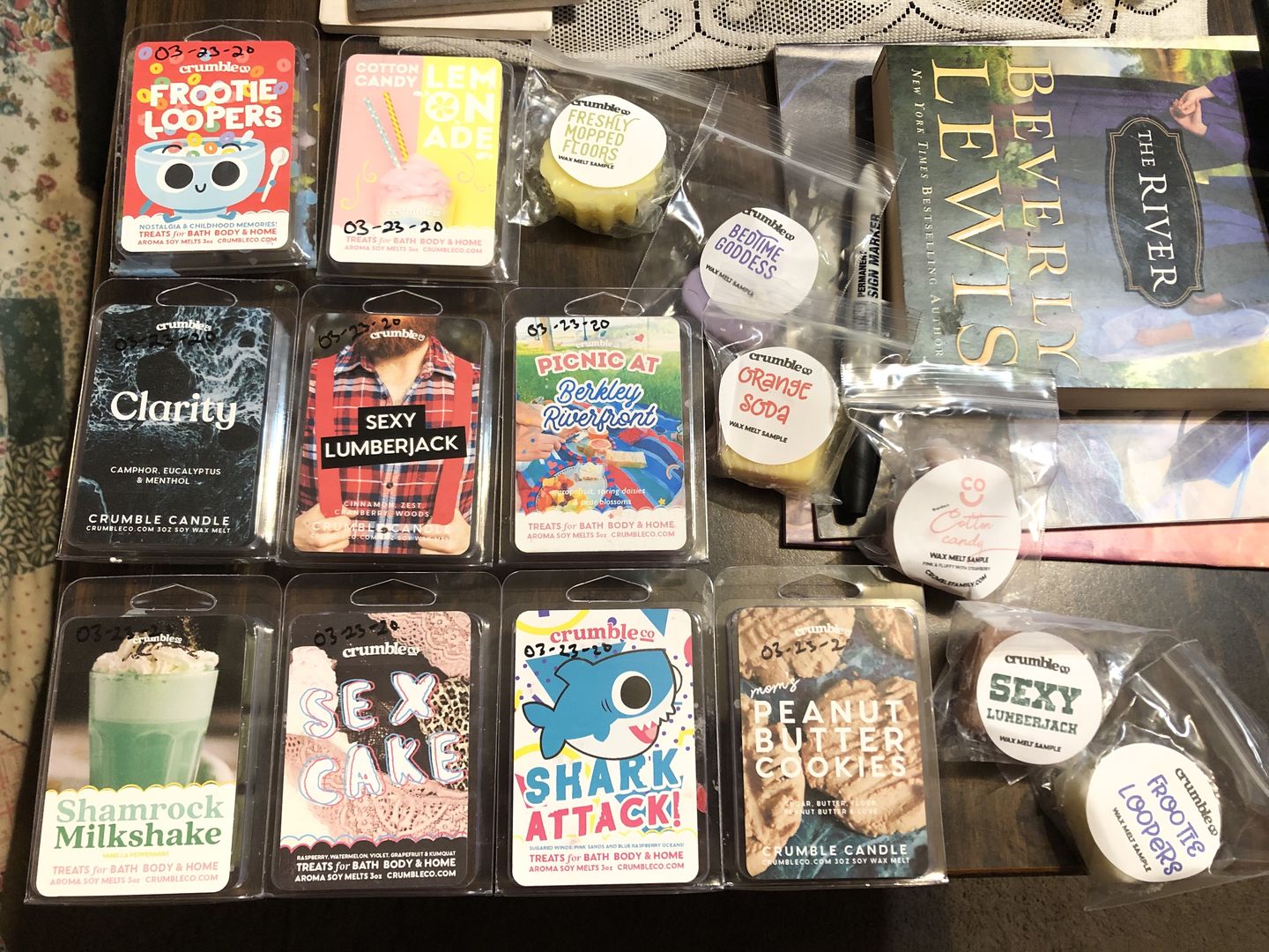 Customer photo review of Sexy Lumberjack Wax Melts