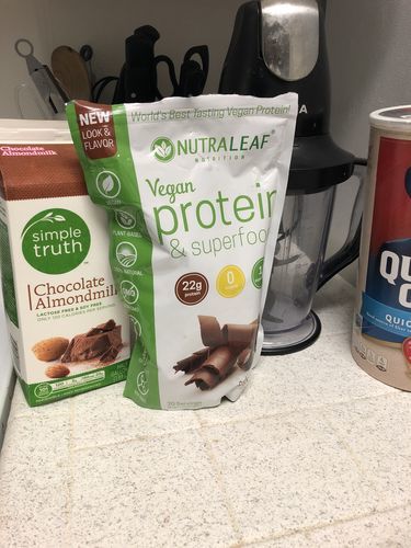 Customer photo review of NutraLeaf® Vegan Protein + Superfoods