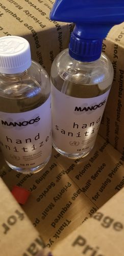 Customer photo review of liquid hand sanitizer