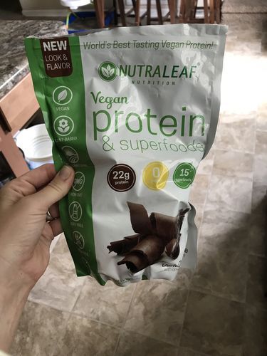 Customer photo review of NutraLeaf® Vegan Protein + Superfoods