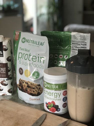 Customer photo review of NutraLeaf® Vegan Protein + Superfoods