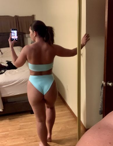 Customer photo review of The Aubrey II Bottoms / Cyan