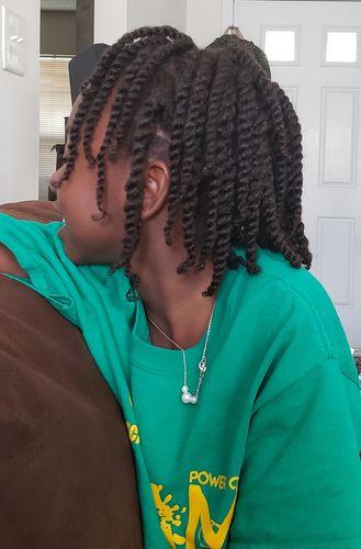 Customer photo review of Fro Butter with Emu Oil - Hair Growth Butter