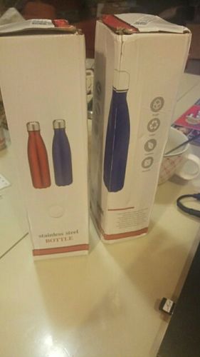 Customer photo review of Incoobo's Best "Deluxe Marble Designed Thermos Bottle"