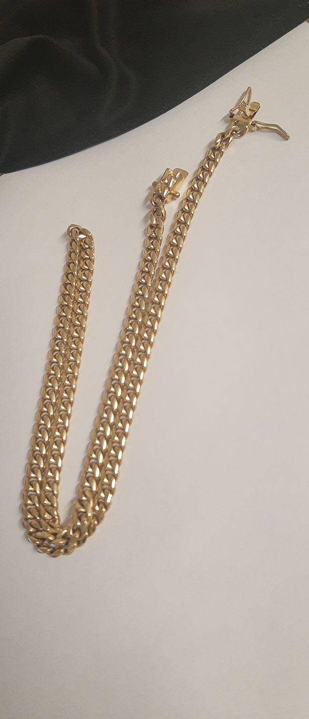 Customer photo review of 6mm 14K Gold IP Premium Miami Cuban Chain