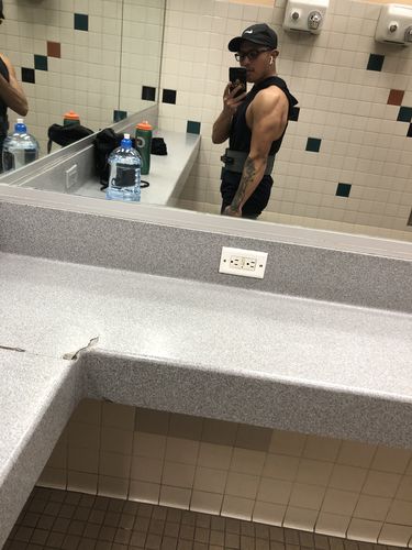 Customer photo review of PR Powerlifting 10mm Belt w/ Lever Buckle - Grey/Black