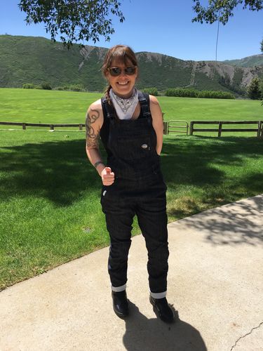 Customer photo review of Two Wheels Overalls Indigo