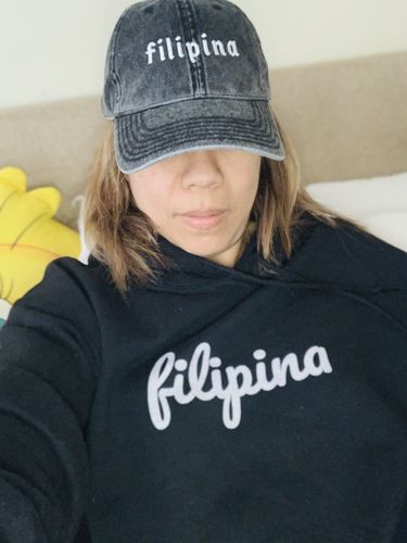 Customer photo review of Filipina Embroidered Vintage Cotton Twill Cap