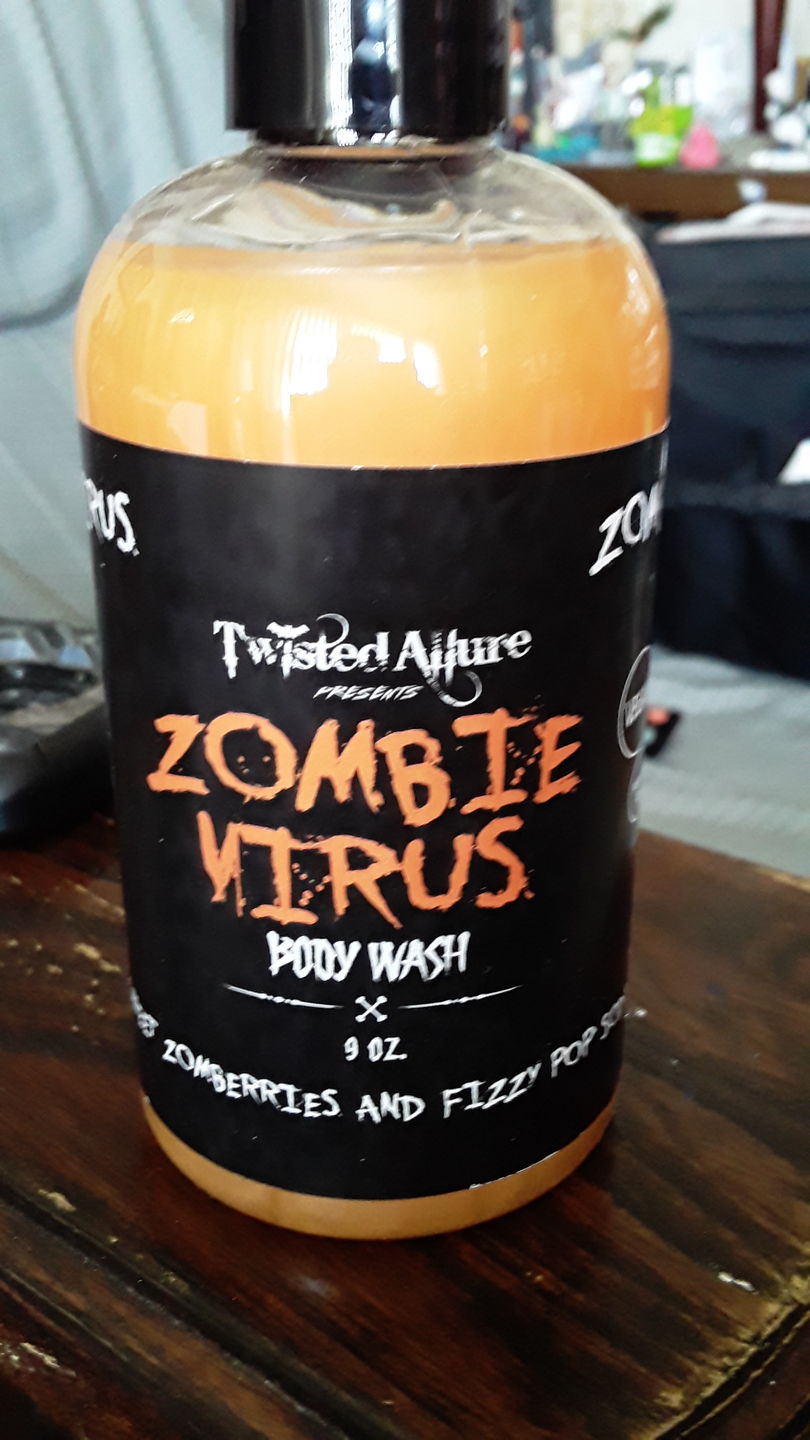 Customer photo review of Zombie Virus Body Wash