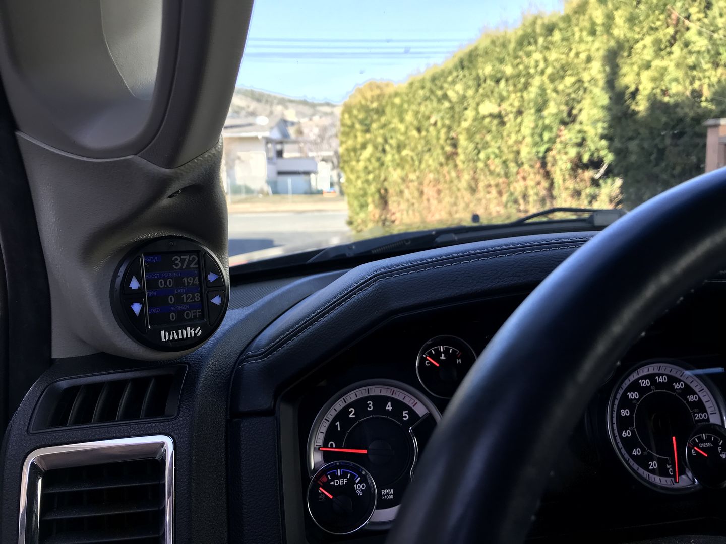 Customer photo review of 2010-2019 Cummins Single Gauge Pod (32308)