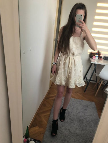 Customer photo review of Cherry Ruffles Dress