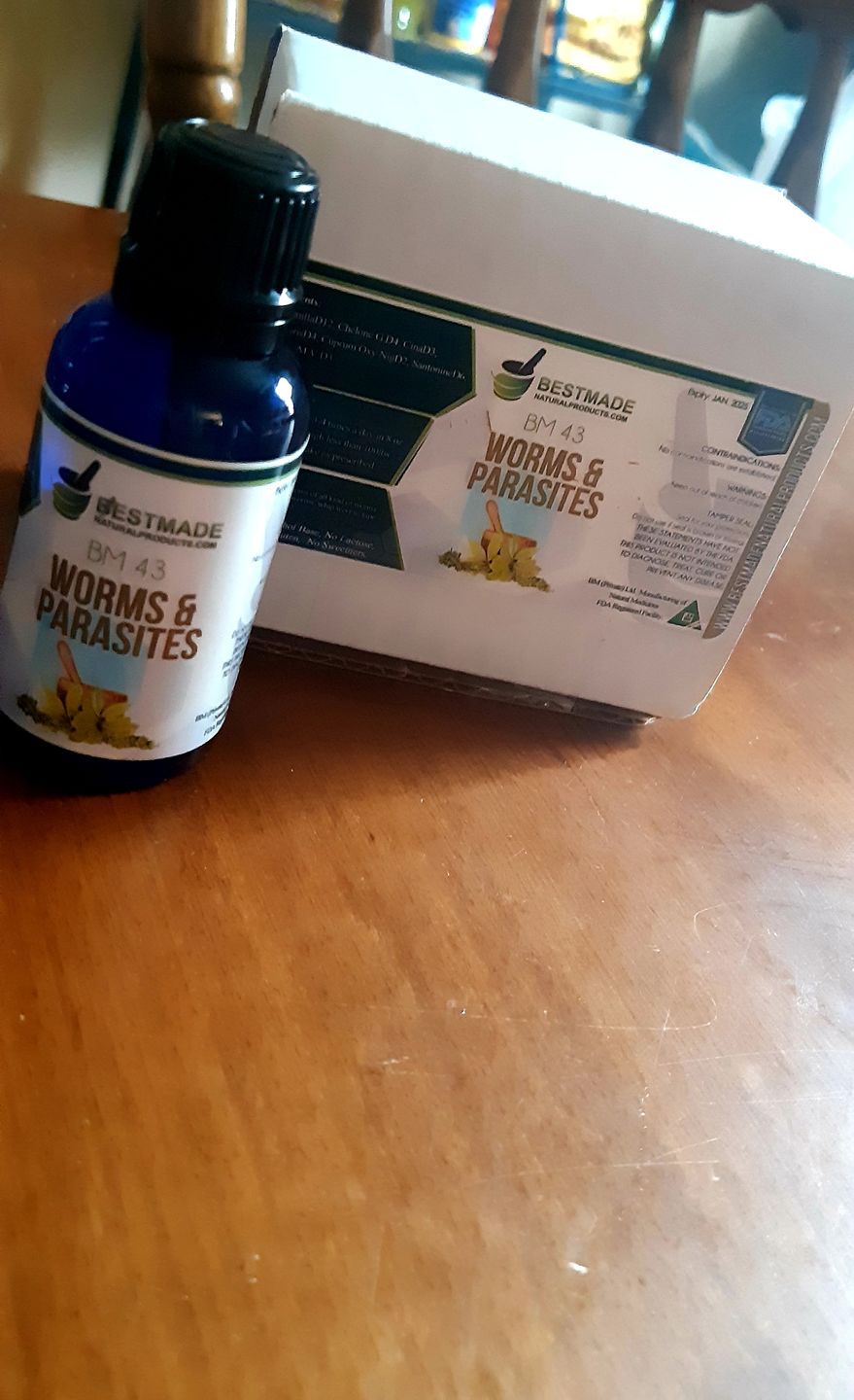 Customer photo review of Worms & Parasites Remedy BM43 30-day Parasite Cleanse