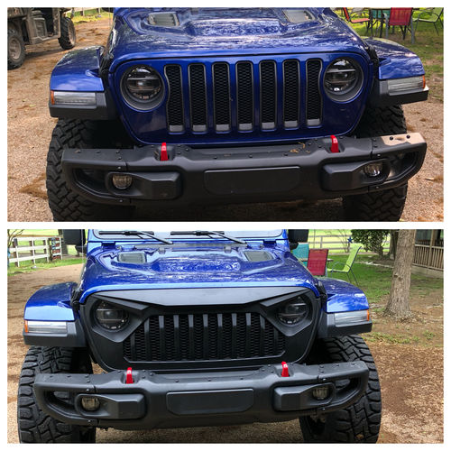 Customer photo review of Vader Grille w/ Mesh - Matte Black (18-20 Jeep Wrangler JL & Gladiator JT)