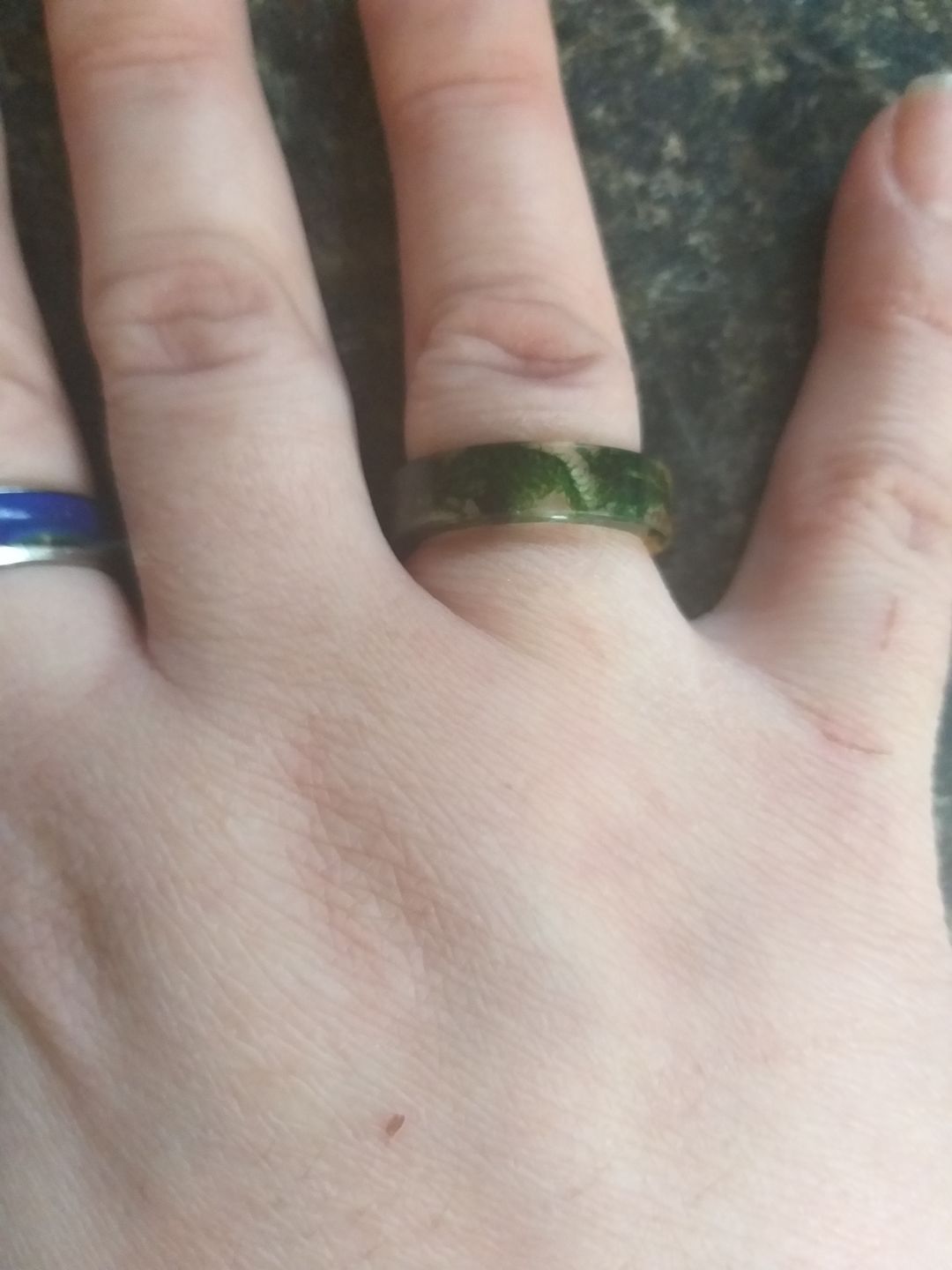 Customer photo review of Forest Soul Resin Ring