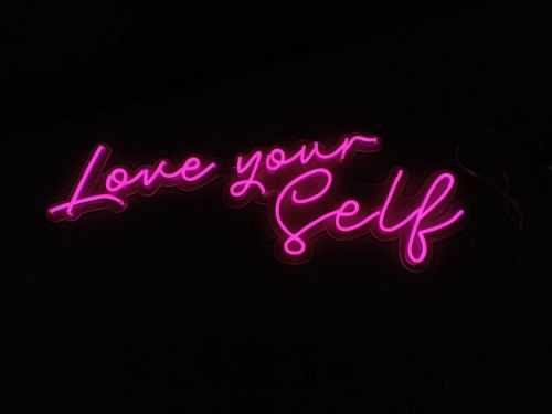 Customer photo review of 'Love your Self' Neon Sign