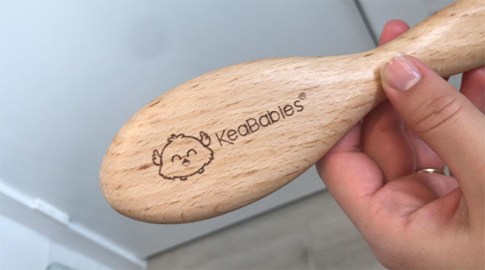 Customer photo review of Baby Hair Brush and Comb Set