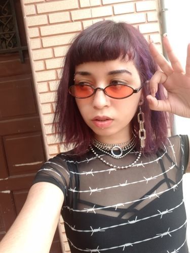 Customer photo review of Curly Sunglasses