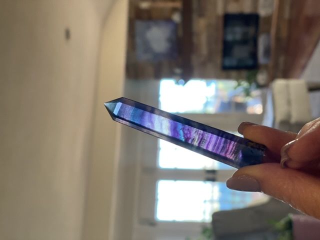 Customer photo review of Rainbow Fluorite Wand