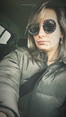 Customer photo review of Oda Mae Sunglasses