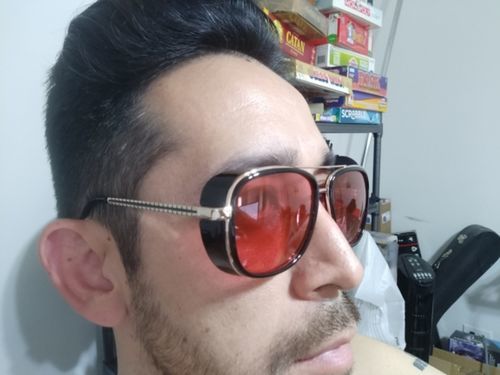 Customer photo review of Tony Stark Sunglasses