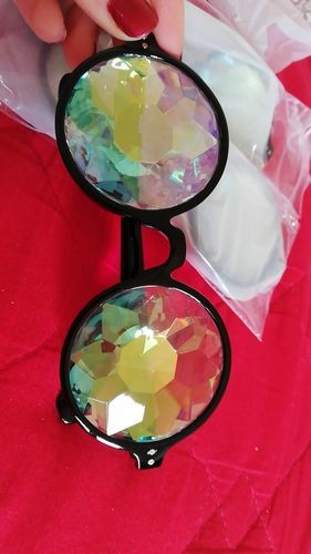 Customer photo review of Cykes Kaleidoscope Glasses
