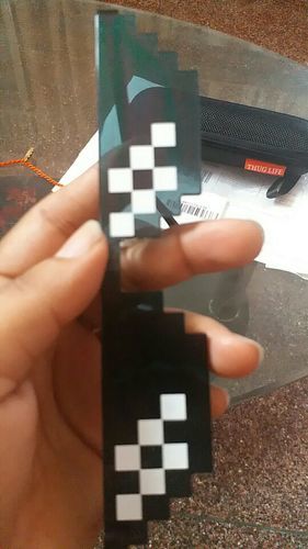 Customer photo review of Bonecrusher Pixels Sunglasses