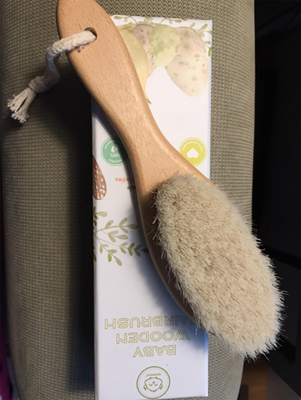 Customer photo review of Baby Hair Brush for Newborn