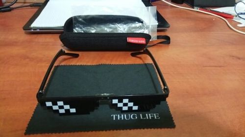 Customer photo review of Bonecrusher Pixels Sunglasses