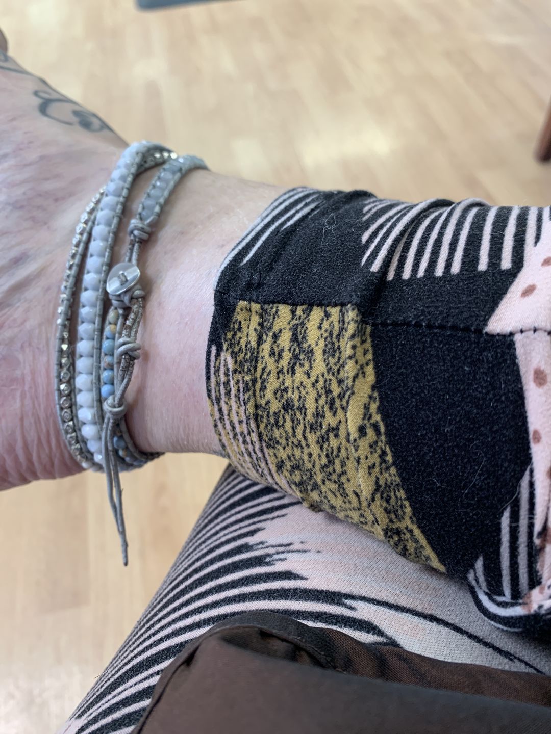 Customer photo review of Healing Topaz Wrap Bracelet