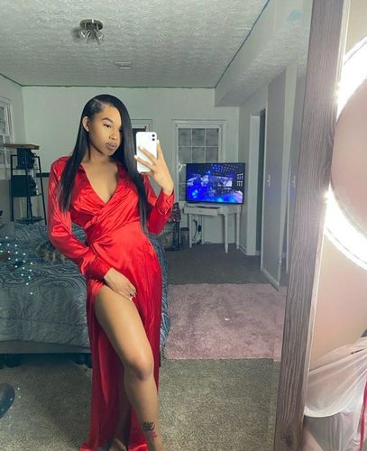 Customer photo review of Sexy High Waist Split Lapels Dress