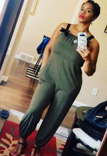 Customer photo review of Sleeveless Slouchy Jumpsuit