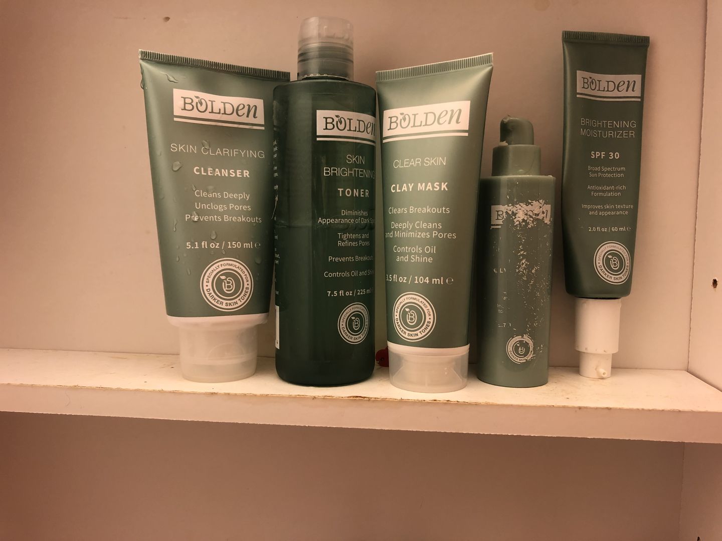 Customer photo review of Clear Skin Clay Mask