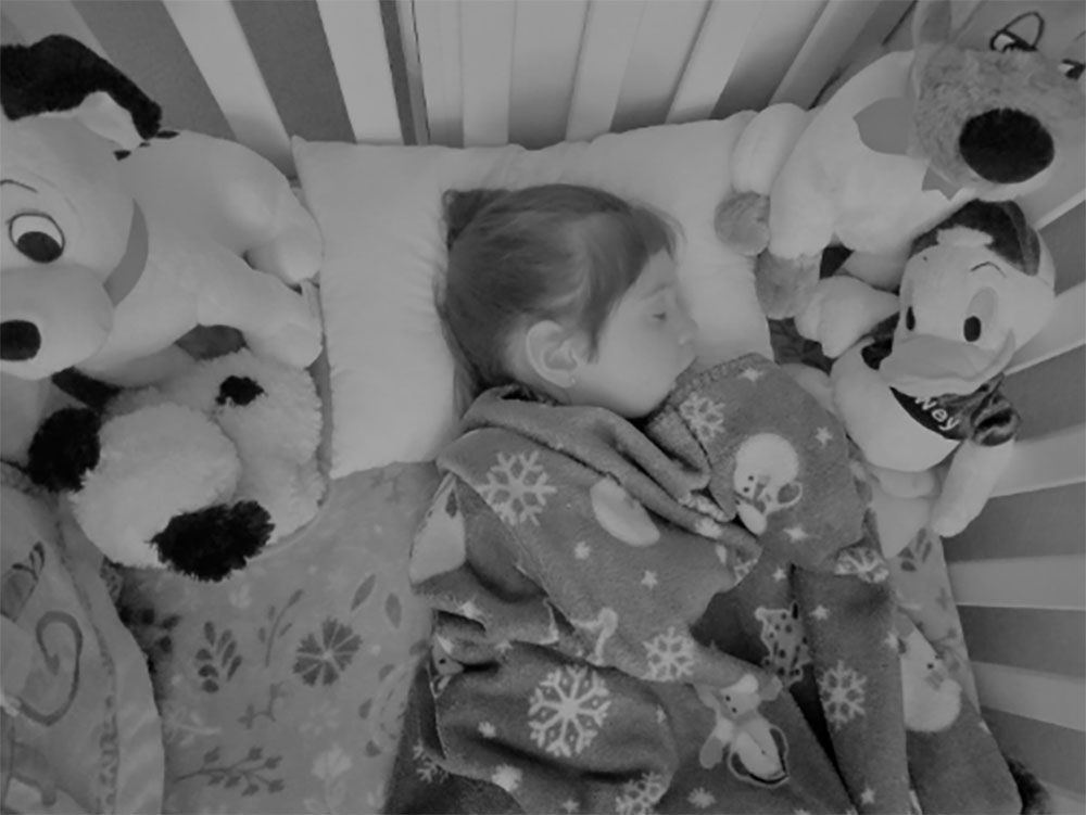 Customer photo review of Toddler Pillow with Cute Pillowcase